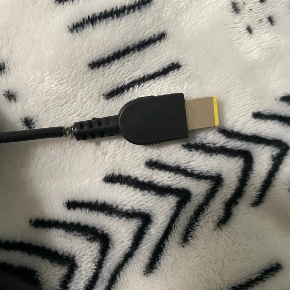 Lenovo Rectangle Yellow Laptop Charger